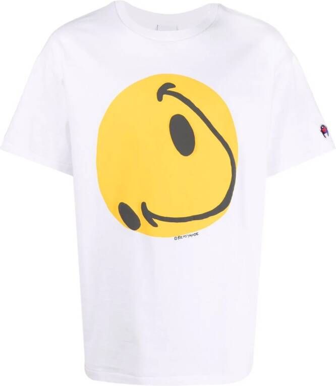 Readymade T-shirt met print Wit