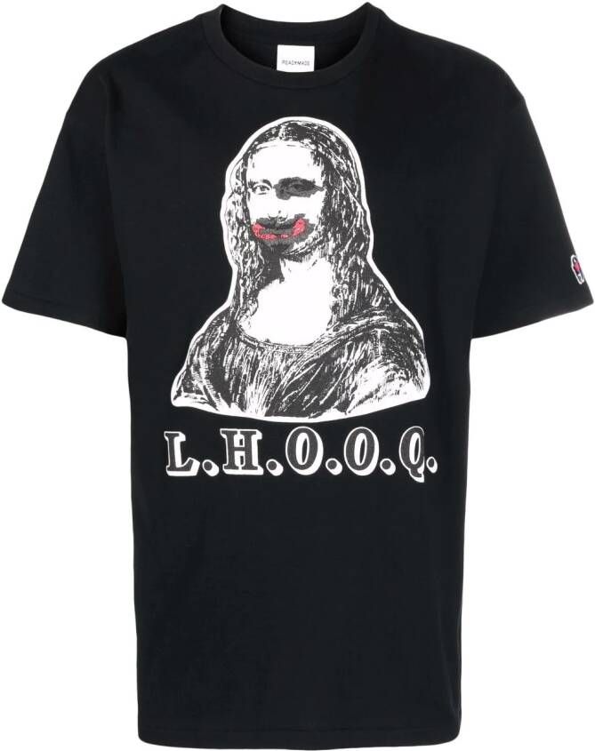 Readymade T-shirt met print Zwart
