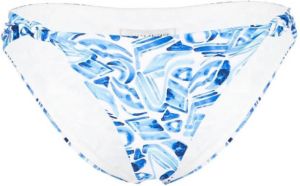 Rebecca Vallance Bikinislip met abstracte print Blauw