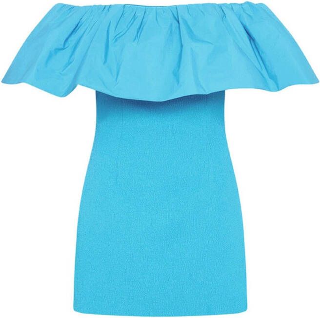 Rebecca Vallance Off-shoulder mini-jurk Blauw