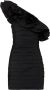 Rebecca Vallance Chloe asymmetrische mini-jurk Zwart - Thumbnail 1