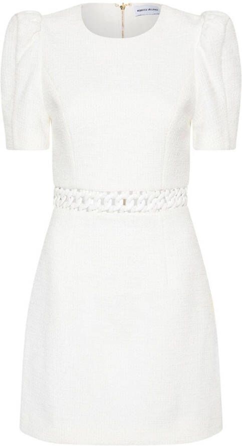 Rebecca Vallance Claire mini-jurk met korte mouwen Wit