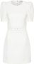 Rebecca Vallance Claire mini-jurk met korte mouwen Wit - Thumbnail 1