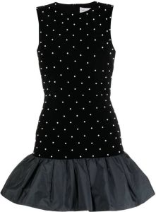 Rebecca Vallance Fluwelen mini-jurk Zwart