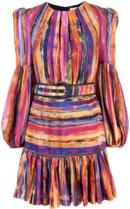 Rebecca Vallance Gestreepte mini-jurk Veelkleurig