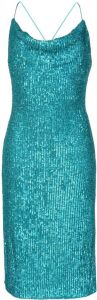 Rebecca Vallance Midi-jurk met pailletten Blauw