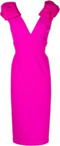 Rebecca Vallance Midi-jurk met strik Roze
