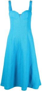 Rebecca Vallance Midi-jurk met sweetheart hals Blauw