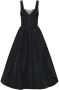 Rebecca Vallance Midi-jurk met trekkoord Zwart - Thumbnail 1