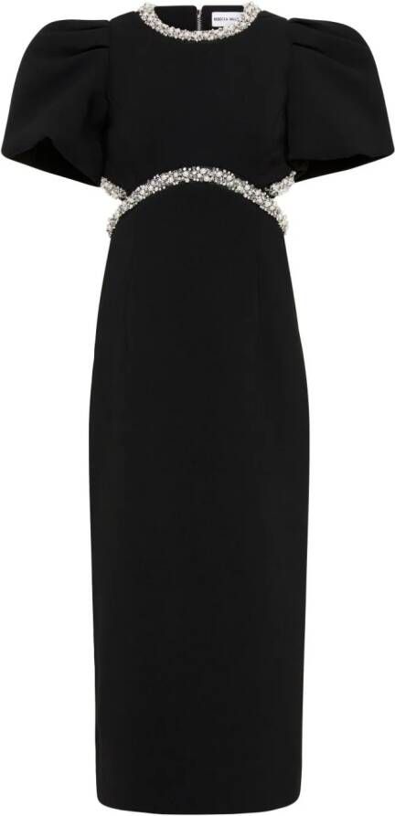 Rebecca Vallance Midi-jurk met uitgesneden detail Zwart