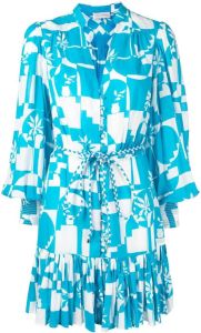 Rebecca Vallance Mini-jurk met abstracte print Blauw