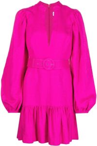 Rebecca Vallance Mini-jurk met lange mouwen Roze