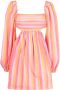 Rebecca Vallance Mini-jurk met pofmouwen Roze - Thumbnail 1