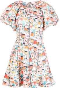 Rebecca Vallance Mini-jurk met print Veelkleurig