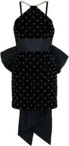 Rebecca Vallance Mini-jurk met strik Zwart