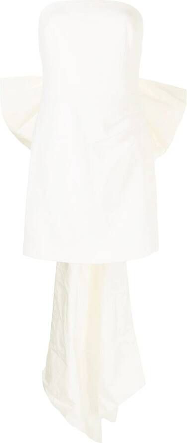 Rebecca Vallance Mini-jurk met strikdetail Wit