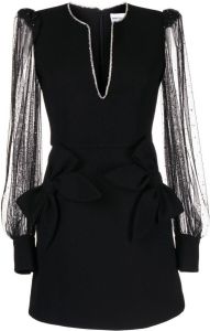 Rebecca Vallance Mini-jurk met V-hals Zwart