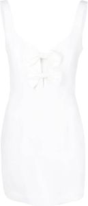 Rebecca Vallance Mini-jurk verfraaid met strik Wit