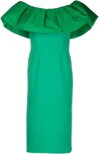 Rebecca Vallance Off-shoulder jurk Groen