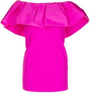Rebecca Vallance Off-shoulder mini-jurk Roze