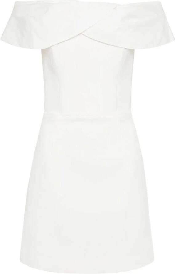 Rebecca Vallance Off-shoulder mini-jurk Wit