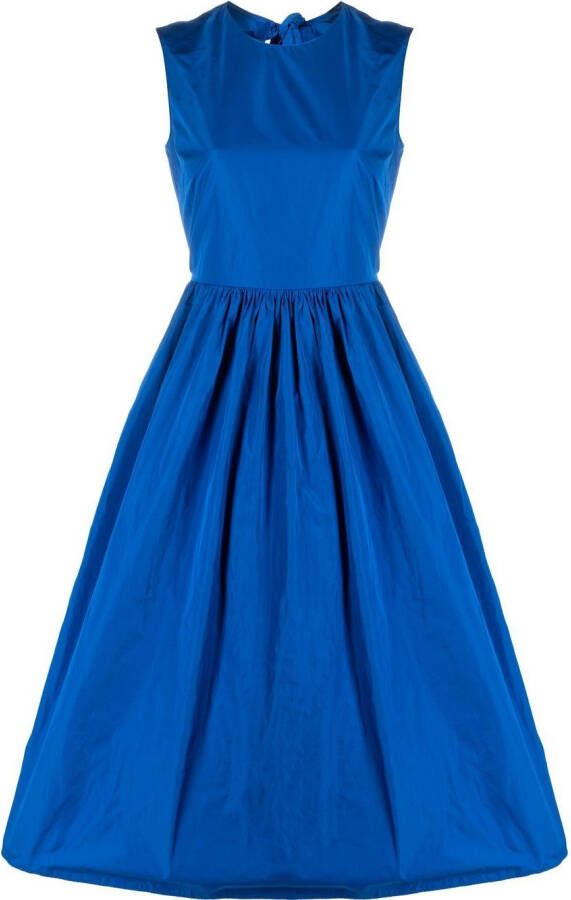RED Valentino Midi-jurk verfraaid met strik Blauw