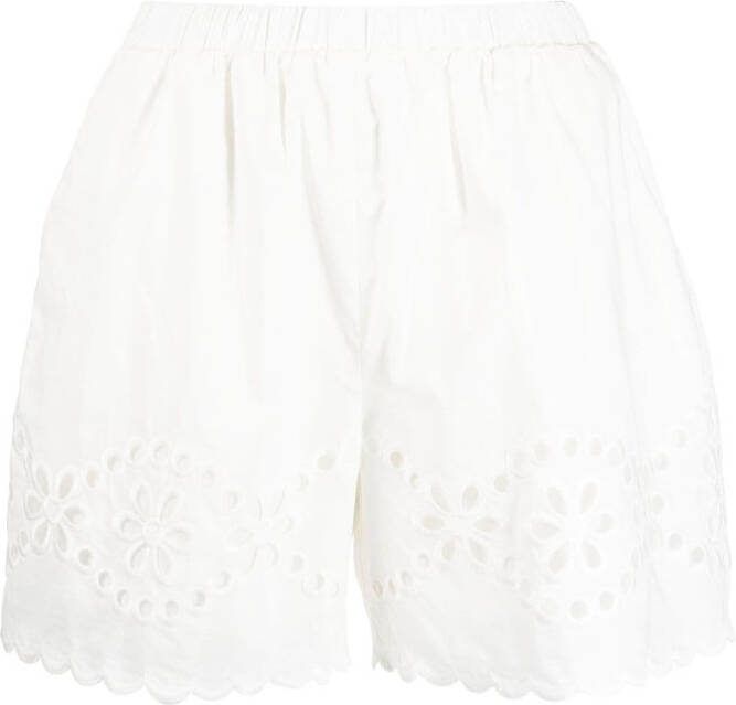 RED Valentino Fietsshorts met uitgesneden detail Wit