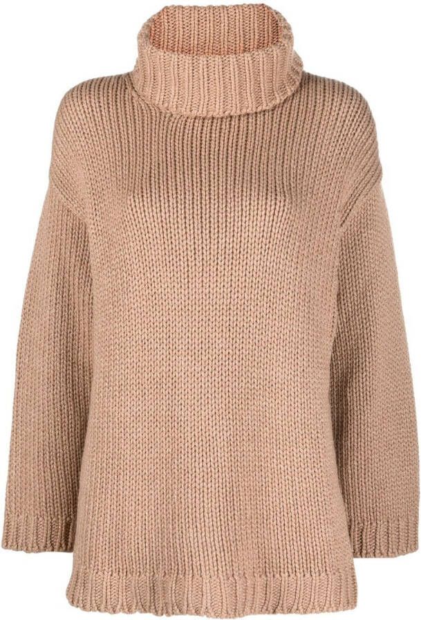 RED Valentino Grofgebreide trui Beige