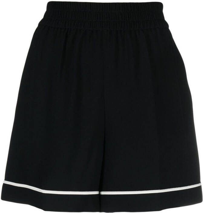 RED Valentino Shorts met elastische taille Zwart