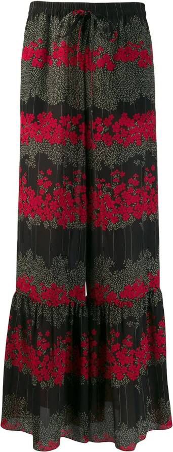 RED Valentino Flared broek Zwart