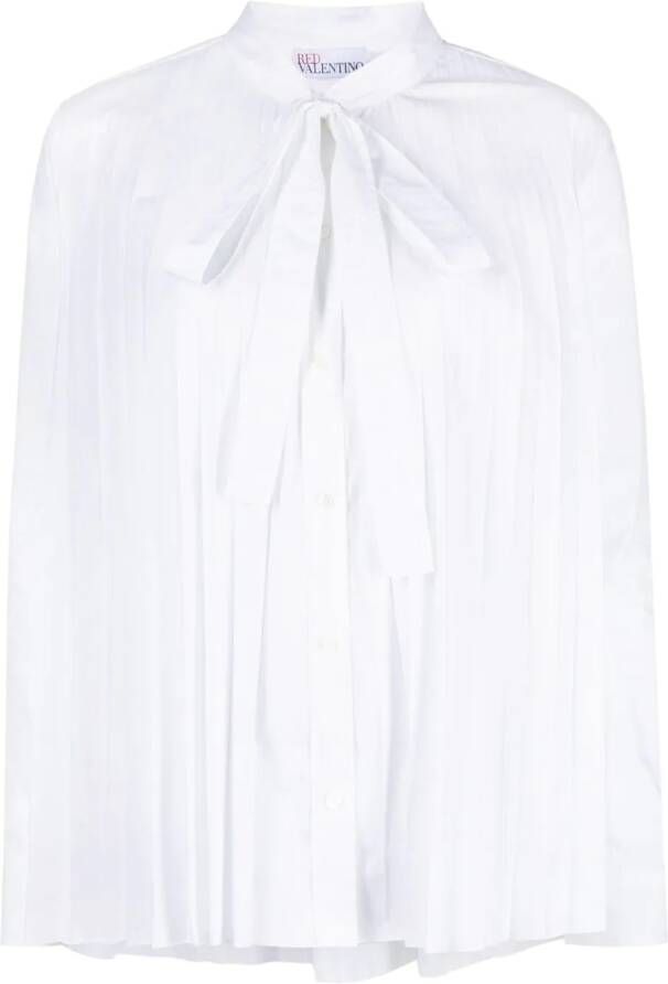 RED Valentino Geplooide blouse Wit