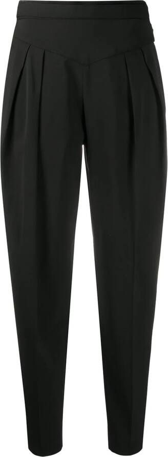 RED Valentino High waist pantalon Zwart