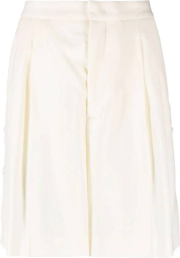 RED Valentino High waist shorts Beige