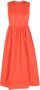 RED Valentino Mouwloze midi-jurk Oranje - Thumbnail 1