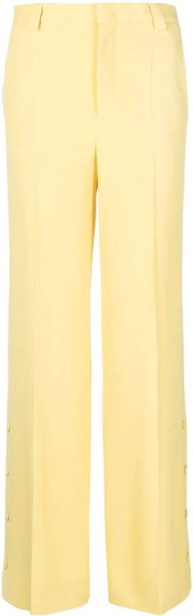 RED Valentino Pantalon met wijde pijpen Geel