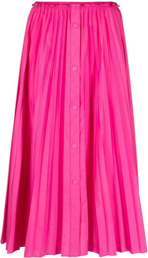 RED Valentino Midi-plooirok Roze
