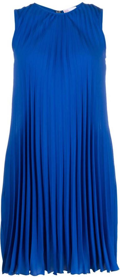 RED Valentino Geplooide mini-jurk Blauw