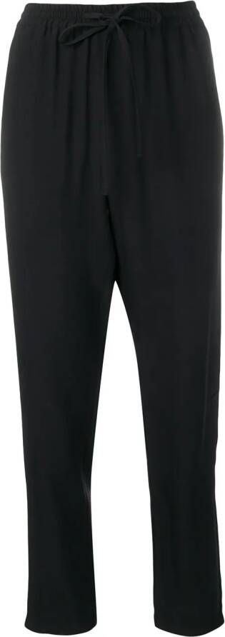 RED Valentino relaxed broek met taps toelopende pijpen Zwart