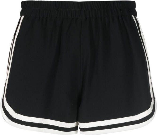 RED Valentino Shorts met lint afwerking Zwart