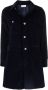 RED Valentino Ribfluwelen mini-jurk Blauw - Thumbnail 1