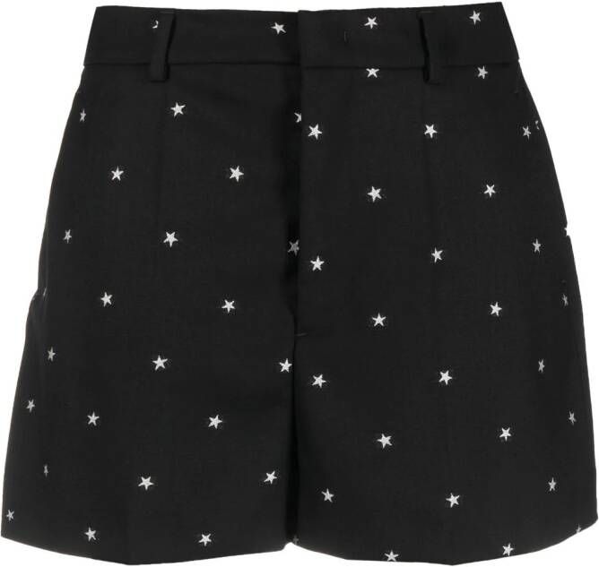 RED Valentino Shorts met sterrenprint Zwart