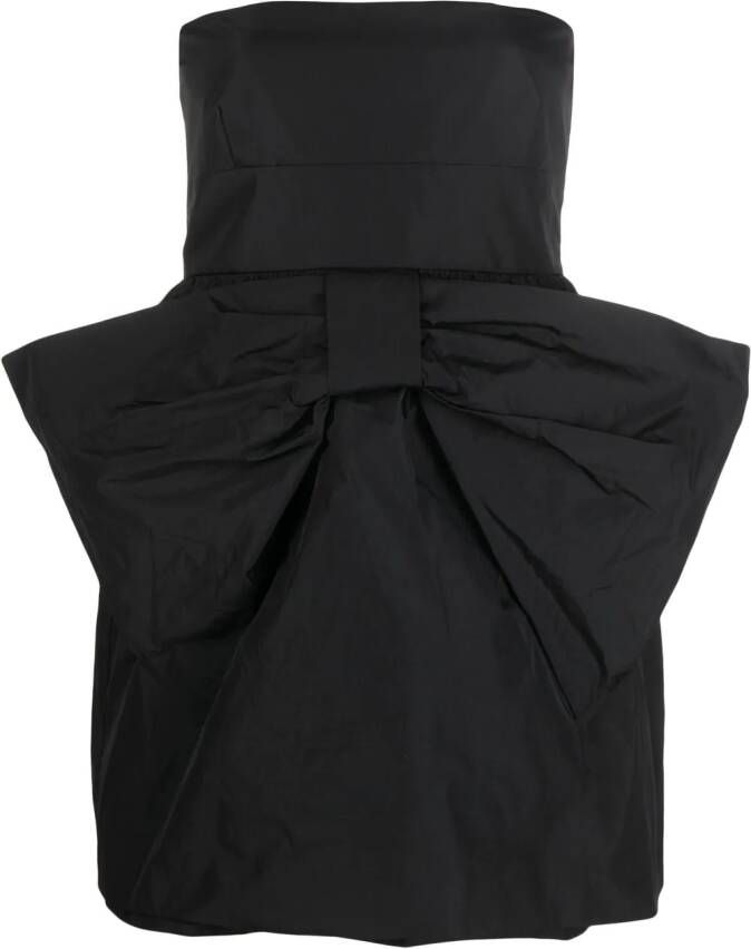 RED Valentino Strapless mini-jurk Zwart