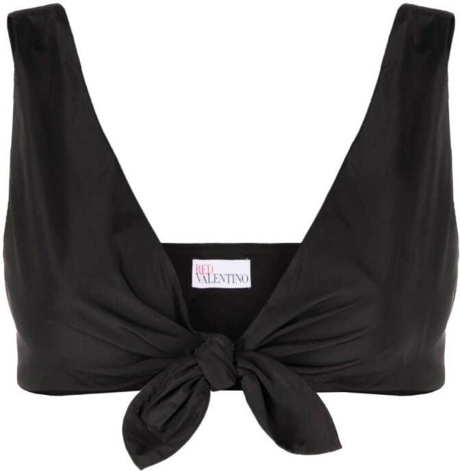 RED Valentino Cropped top Zwart