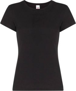 RE DONE 60s T-shirt met ronde hals Zwart
