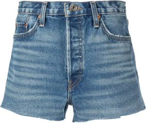 RE DONE 70s denim shorts Blauw