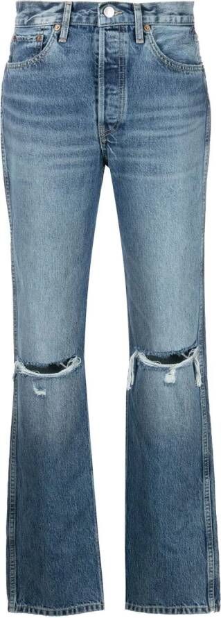 RE DONE '90s ruimvallende jeans Blauw