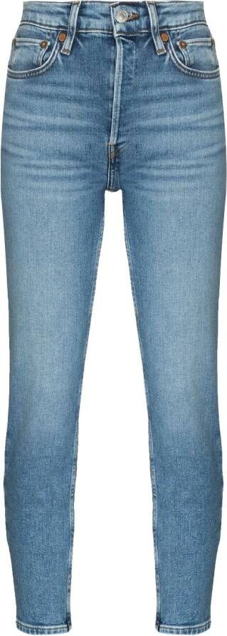 RE DONE 90s high waist jeans Blauw
