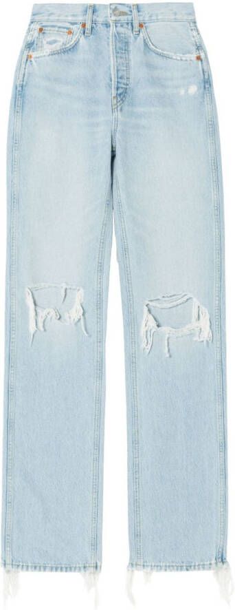 RE DONE 90s high waist jeans Blauw