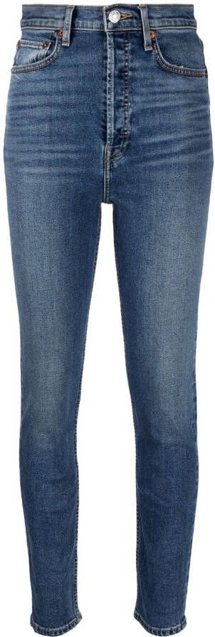 RE DONE '90s skinny jeans Blauw
