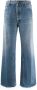 RE DONE Cropped straight jeans Blauw - Thumbnail 1